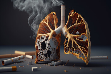 Human smoker lungs, stop smoking, no tobacco, harmful effects of nicotine, drug death, social health problem bad , cancer disease, Prohibition of smoking in public places, internal organ damage .