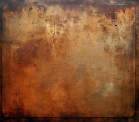 Generative AI : Background rusty metal texture brown and gold color with repeating cells Grunge metal texture with rust and scratches Old beautiful vintage metal texture