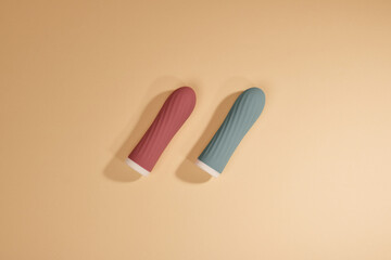 Adult sex toys, two small vibrators, vibro bullets, vibrator for women