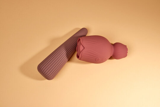 Adult sex toys, vacuum clitoral massager and regular vibrator, vibro bullet, vibrator for women