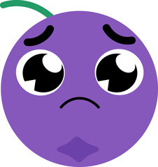 Blueberry Face Over Sad