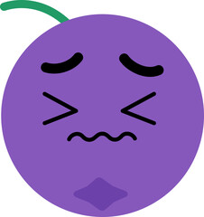 Blueberry Face Scared