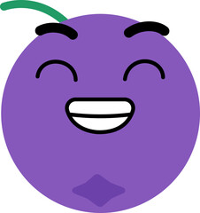 Blueberry Face Teeth Smile