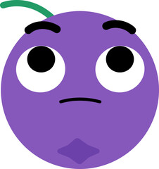 Blueberry Face Looking Up