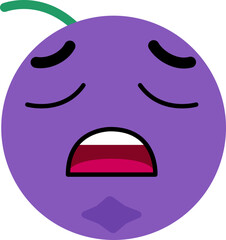 Obraz premium Blueberry Face Over Sigh