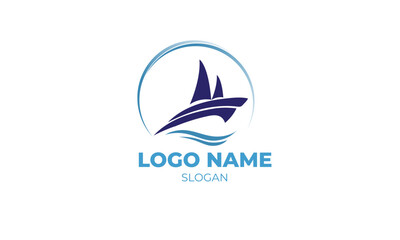 Creative Fishing Logo Design Template 