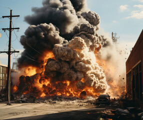 Eruption Chaos: Catastrophic Explosion in the Factory, Generative AI