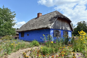 Skansen, stare domy, wieś, chałupy w Sierpcu © Albin Marciniak