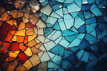 Broken stained glass background