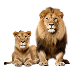 Obraz na płótnie Canvas Lion animal isolated