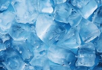 Abstract blue ice texture background
