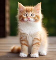 Cute cat isolated