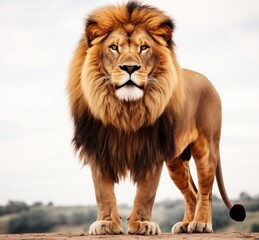 Fototapeta na wymiar Lion animal isolated