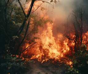 Battling Inferno: Confronting the Power of a Wildfire, generative ai