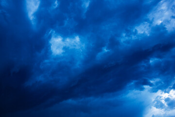 Naklejka na ściany i meble Stormy Skies During Blue Hour