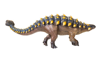 ankylosaurus dinosaur , isolated background