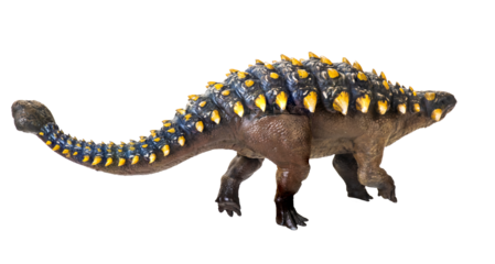 ankylosaurus dinosaur , isolated background