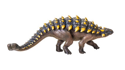 ankylosaurus dinosaur , isolated background