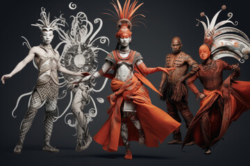 Artistic Collaboration Showcasing the Intersection of Cultures, Blending Tradition and Innovation