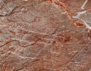 Close-up of raw pink marble surface