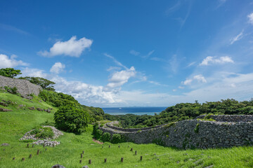 Obraz premium 世界遺産 今帰仁城跡 沖縄