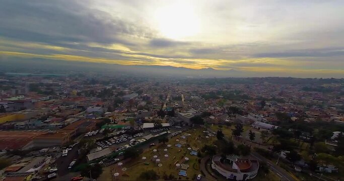 Paisaje aereo sobre Ecatepec en el Estado de M&eacute;xico