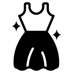 Obraz premium Dress, glyph icon