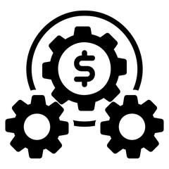  Management, glyph icon