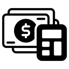  Budget, glyph icon