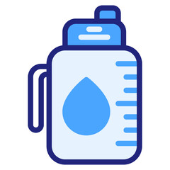  Bottle, blue icon