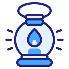  Lantern, blue icon