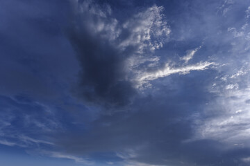 Landscape of skies with clouds