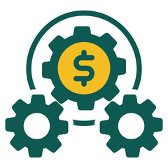 Obraz premium Management, duotone icon