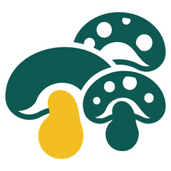  Mushrooms, duotone icon