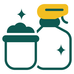  Cleaner, duotone icon