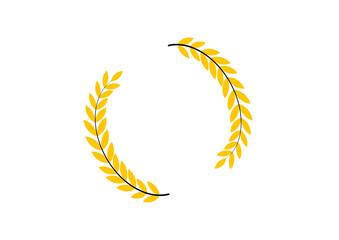 gold laurel wreath