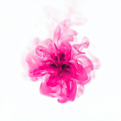 Obraz premium Whimsical Smoke Flowers, Generative AI