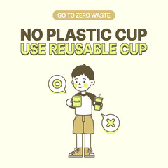 It is better to use a mug that can be used multiple times than a disposable plastic cup.