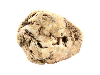 one rock isolated on white background.