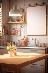 Elegant Interior Frame Presentation, generative, ai