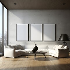Cozy and Modern Wall Decor, generative, ai