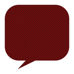 Patterned speech bubble