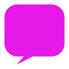 Colorful blank speech bubble