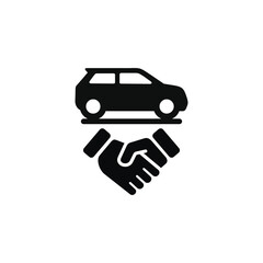 Car deal icon isolated on with background