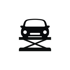 Car lift icon isolated on white background