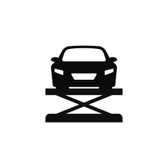 Car lift icon isolated on white background