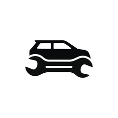 Car service icon isolated on white background