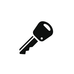 Car key icon isolated on white background