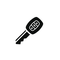 Car key icon isolated on white background