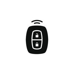 Car key icon isolated on white background